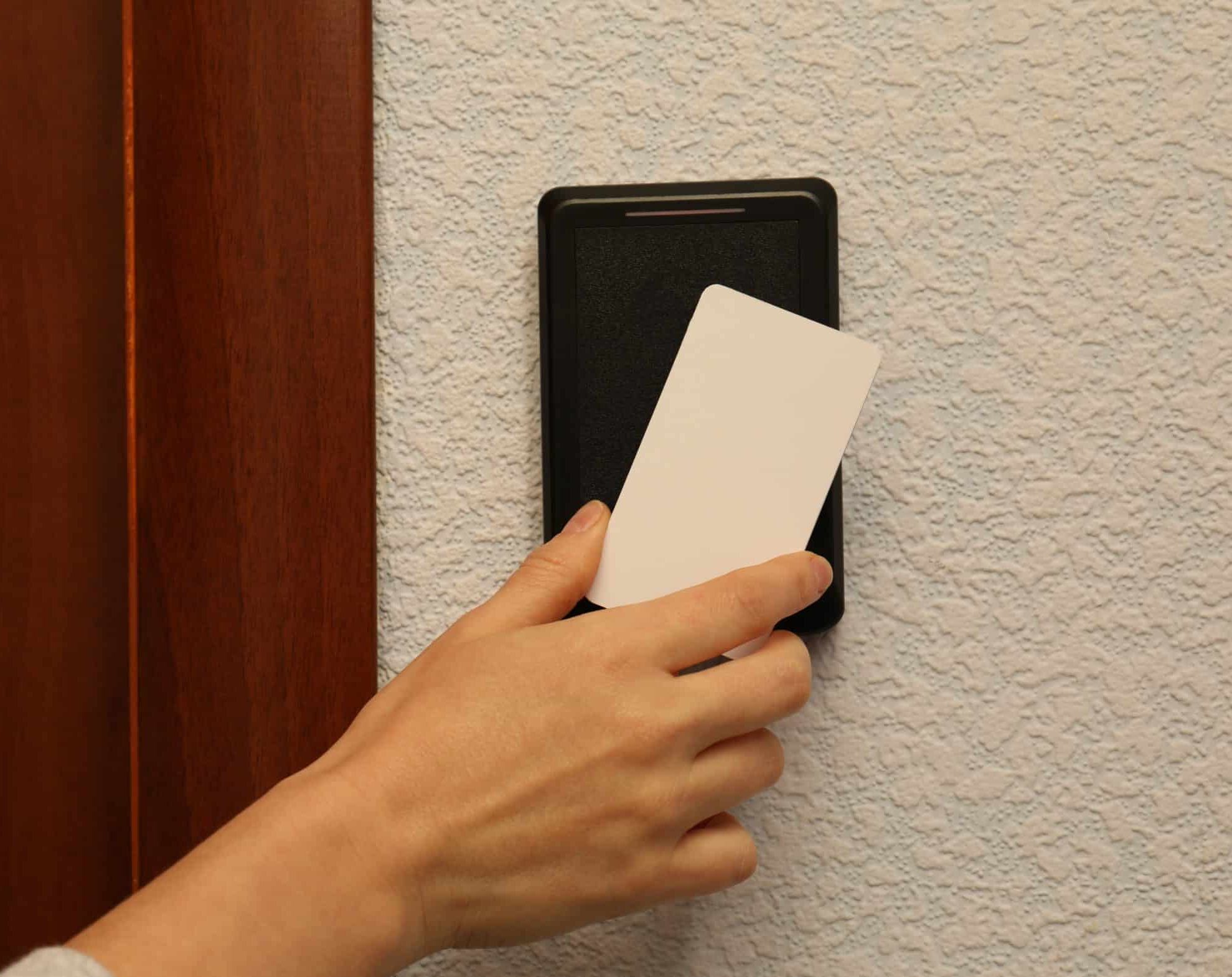 access-control-key-card access control system with a key card